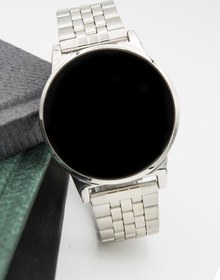 Resim ÇENÇEN Gümüş Unisex Çelik Dijital Dokunmatik Ekran Kol Saati 