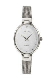 Resim Obaku Denmark V312lxcwmc Quartz Hasır Kordon Gri 24 Mm Kadın Kol Saati Gri 