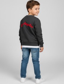 Resim atölye kids Çocuk Nakışlı Kolej Ceketi Trend Günlük Okul Spor Mevsimlik 