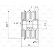 Resim Valeo ALTERNATOR KASNAGI (RULMANLI) BOXER III DUCATO IIII JUMPER III 22DT PUMA TRANSIT TOURNEO 2,2HDI / 2, 