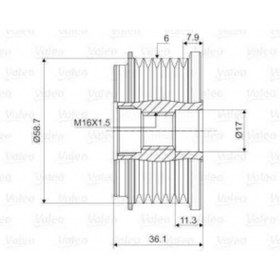 Resim Valeo ALTERNATOR KASNAGI (RULMANLI) BOXER III DUCATO IIII JUMPER III 22DT PUMA TRANSIT TOURNEO 2,2HDI / 2, 