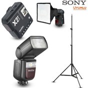 Resim Godox V860III-S Sony Flaş Full Set - Tripod 
