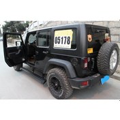 Resim Jeep Wrangler Rubicon Jk Elektrikli Yan Basamak Seti 2007-2017 