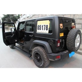 Resim Jeep Wrangler Rubicon Jk Elektrikli Yan Basamak Seti 2007-2017 