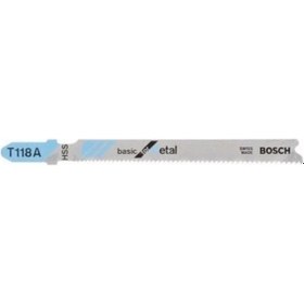 Resim Bosch T 118 A Basic Metal Dekupaj Testere Bıçağı Adetli 