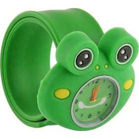 Resim Yingfu Yeşil Trendy Karikatür Çocuk Saatleri Hayvan Çocuk Kuvars Saatler Spor Kauçuk Kayış Kol Saati Çok Renkli 