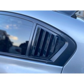 Resim Elioure Honda Civic Fb7 Kelebek Cam Kaplama Vizörü Piano Black 2012-2015 