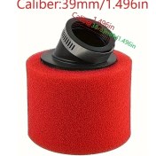 Resim Cloudstore 50-250cc Motosiklet, Scooter Ve Dirt Bike İçin 38mm Kolay Temizlenir Köpük Filtre Temizleyici - Düz Boyun Tasarımı 