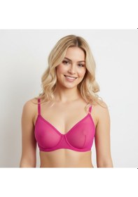 Resim Bonbon Kadın Tül Transparan Balenli Sütyen Ve Transparan String Külot 2'li Takım Bb2275 Leopar 