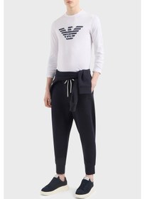 Resim Emporio Armani Erkek T Shirt 8n1tn8 1jpzz 0147 Beyaz-lacivert Beyaz-Lacivert 