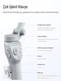Resim DEANB K24 360° Akıllı Yüz Takipli Selfie Gimbal | Tripodlu, Üç Eksenli Stabilizasyon, Gri 