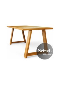 Resim Neiwel Dove Doğal Ahşap Toplantı Masası x 100 x 220 Açık Ceviz 