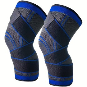 Resim Erkekler ve Kadınlar için Ayarlanabilir Diz Destek Atletleri - Nefes Alabilen Mesh & Stabilize Kayışlı, Koşu ve Egzersiz İçin İdeal - Siyah, Mavi, Yeşil Renklerde Mevcut 
