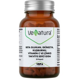 Resim VeNatura Beta Glukan, Ekinezya, Kuşburnu, Vitamin C ve Çinko 30 Kapsül 