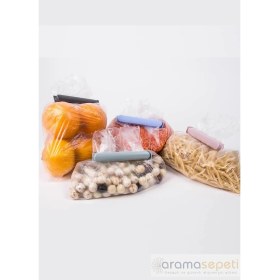 Resim Decobella Büyük Boy Poşet Kıskacı 4 Adet Plastik Malzemeden Üretilmiş Pratik Kullanım 