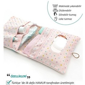 Resim Anne Bebek Bakım Çantası Yenidoğan Alt Açma Değiştirme Düzenleyici Çantası Organizer Elephant 
