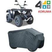 Resim M550 / T3 ATV BRANDASI Örtüsü, Miflonlu, 4 Mevsim Branda SİYAH 