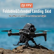 Resim DJI FPV Drone Hızlı Çıkarma İniş Takımı - Ayarlanabilir, Katlanabilir Yükseklik Uzatıcı & Koruyucu Aksesuar 