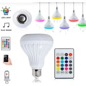 Resim LEDX Bluetooth Hoparlörlü RGB Çok Renkli Akıllı LED Ampul 