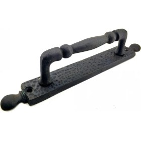 Resim İlk El Grup Antika Tarz Dekoratif Pirinç Misket Çekme Kapı Kolu - 223X33 Mm, Oksit 
