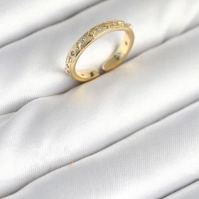 Resim Clariss Pirinç Gold Renk Zirkon Taşlı Kadın Yüzük Çok Renkli 07750646 
