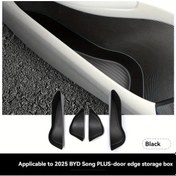 Resim Chuangyinshop 4 Parça Siyah Kapı Kenarı Depolama Kutusu İçlikleri 2025 Byd Song Plus Dmi/ev Ahşap 