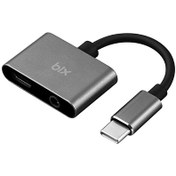 Resim ADP-07 Type-C 3.5 MM Kulaklık ve PD Şarj Dönüştürücü Adaptör Bix