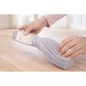 Resim Kendinden Sıkmalı Kelebek Mop Yedek Süngeri Yedek Mop Başlığı Yumuşak 