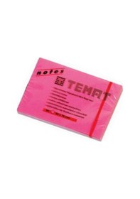 Resim Temat Yapışkanlı Not Kağıt 50x75 MM 12 Adet Fosforlu Pembe 