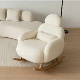 Resim ÜNKAY Premium Sabit Başlıklı Sallanır Berjer & Emzirme Koltuğu ve Puf 