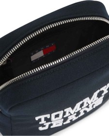 Resim Tommy Hilfiger Erkek Marka Logolu Günlük Kullanıma Uygun Lacivert Omuz Çantası AM0AM14223 C1G 