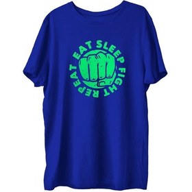 Resim Top Glory Eatsleep Baskılı Penye Boks Sporcu T-Shirt (532149970) 