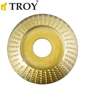 Resim Troy 25077 Avuç Taşlama İçin Ahşap Aşındırıcı Disk, Yarı Küre, 125mm 