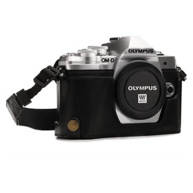 Resim MegaGear Olympus Om-d E-m10 Mark Iıı (tek Dip) Deri Fotoğraf Makinesi Kılıfı 