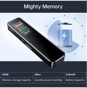 Resim Lemestar G4 Ses Kaydedici 64gb Hafıza Kartı 1536kbps Wav/18 Saat Kullanım Süresi Tft Renkli Ekran, Ses Kontrolü, Dış Ses Ve Kulaklık Desteği 