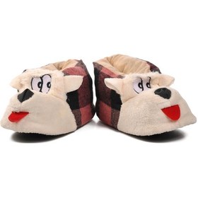 Resim Pembe-siyah-bej Kadın Panduf Köpekli Panduf G Pembe-siyah-bej Bej - Pembe - Siyah 