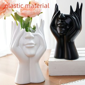 Resim Özgün Yaratıcı İnsan Vücudu Sanatı Makyaj Fırçası Tutucu Kalemlik, Plastik Malzemeden El Yapımı Masaüstü veya Banyo Kozmetik Saklama Kutusu, Hafif ve Şık Makyaj Fırça & Aksesuar Organizatörü, Düşmeye Karşı Tasarım, 11 Özel Gün İçin Mükemmel 