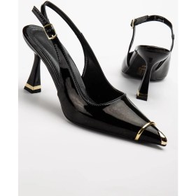 Resim Suins Shoes Suins Jessa Model Kadın Topuklu Burnu Metal Detaylı Stiletto Ayakkabı 