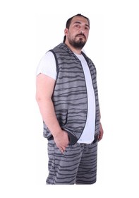 Resim Moc Grande Mocgrande Büyük Beden Unisex Yelek 23600 Grı 