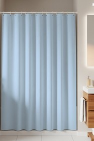 Resim Tropikhome Banyo Perdesi - Tek Kanat Duş Perdesi, Polyester Kumaş Duşakabin Perdesi 180x200 Cm Küvet Perdesi 