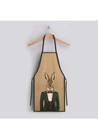 Resim Mr. Rabbit Mutfak Önlüğü Keten Kumaş, Uluslararası Yıkama Ve Solmama Sertifikası Çok Renkli 