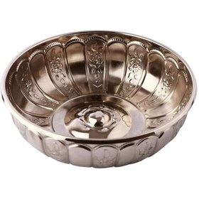 Resim KT HOME Hamam Tası Osmanlı Motifli Metal Banyo Tası 