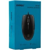 Resim Everest Mouse Optik LED 3D USB Siyah 33172 Sm-M7 7370 