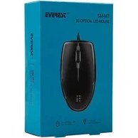 Resim Everest Mouse Optik LED 3D USB Siyah 33172 Sm-M7 7370 