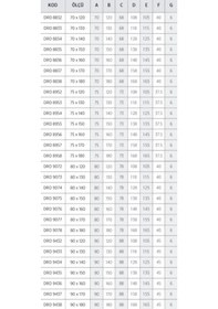 Resim Shower 70x150 Drop Dikdörtgen Monoblok Duş Teknesi H:8 Cm 