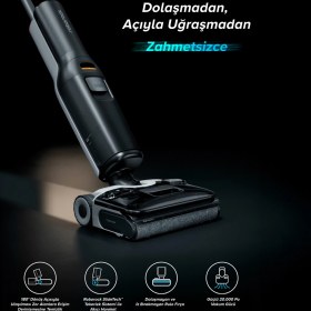 Resim Roborock F25 Ace Islak Kuru Akıllı Dikey Süpürge - Siyah 