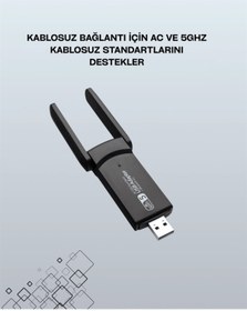 Resim shopwave USB 3.0 Wireless Adaptör – 2.4GHz & 5GHz Destekli 