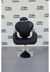 Resim Clean Makyaj Kuaför Koltuğu Tepsi Ayak Siyah 