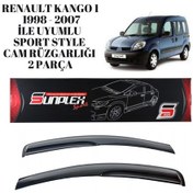 Resim Renault Kango 1 1998 1999 2000 2001 2002 2003 2004 2005 2006 2007 İle Uyumlu Sport Style Cam Rüzgarlığı 2 Parça Sunplex 2 Adet 