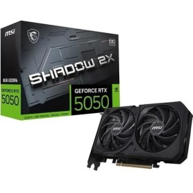 Resim Msı RTX5050 8gb Shadow 2x Oc 128BİT Gddr6 HDMI Dp Pcıe 5.0 